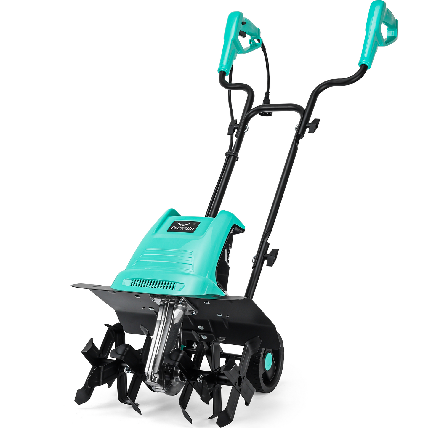 IncwBo 13.5AMP 16Inch Cord Tiller for Gardening Electric Garden Tiller 120 Vot Power