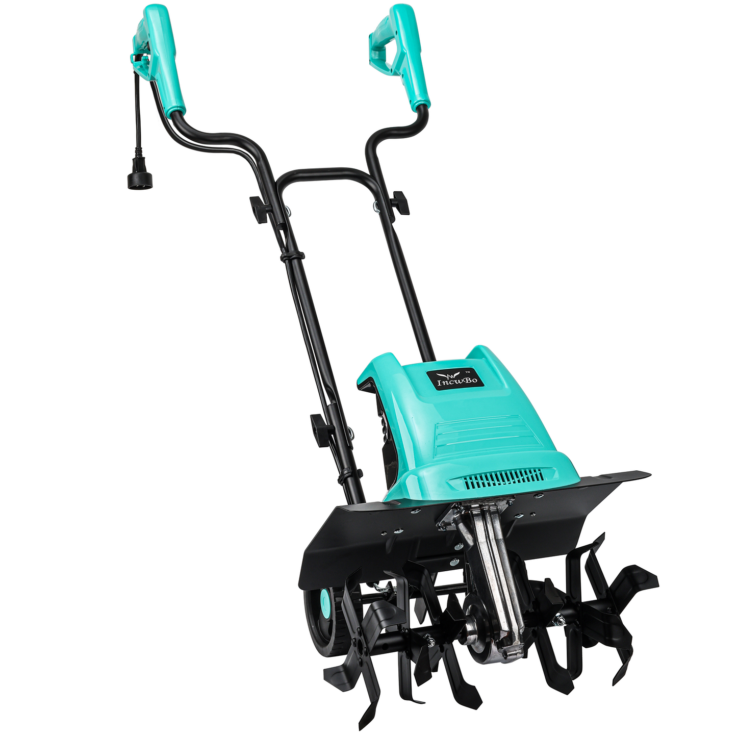 IncwBo 15AMP 17Inch Cord Tiller for Gardening Electric Garden Tiller 120 Vot Power